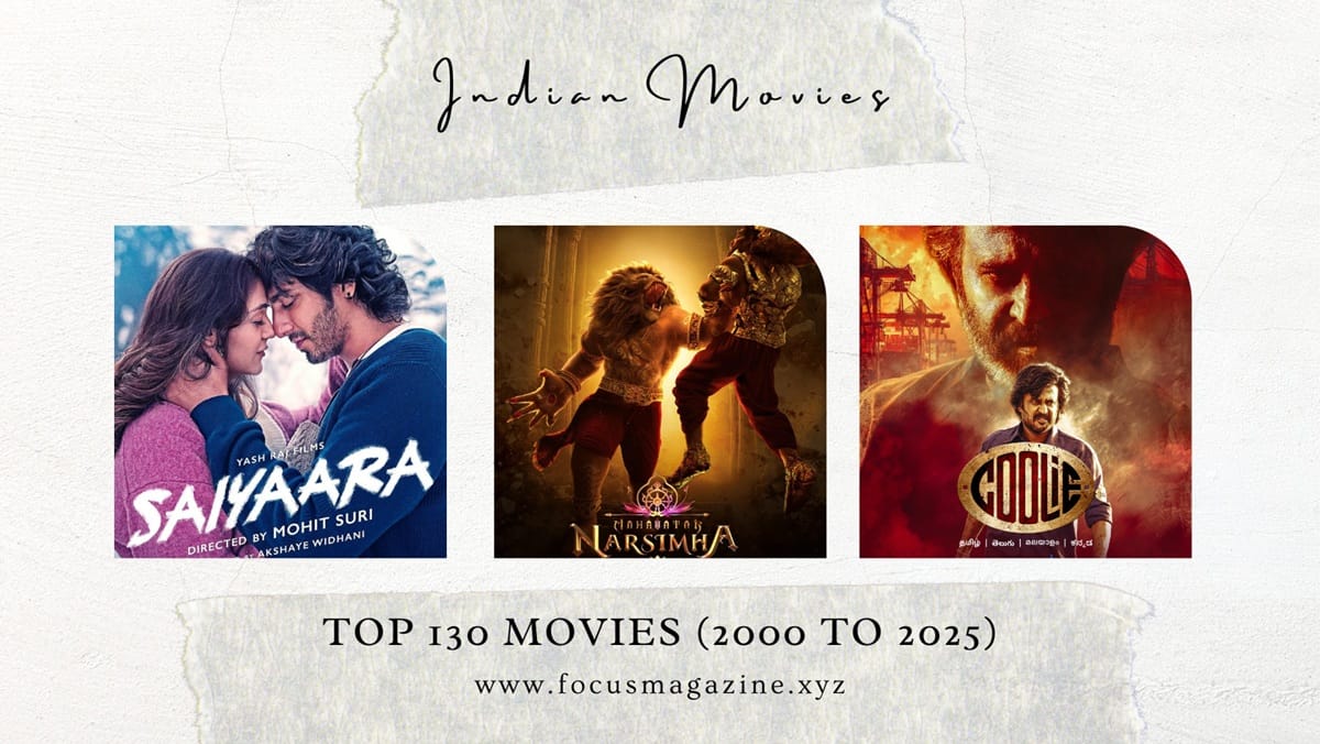 Top Indian Movies List Past 25 Years - Saiyaara Mahavatar Narsimha Coolie 2025 FI